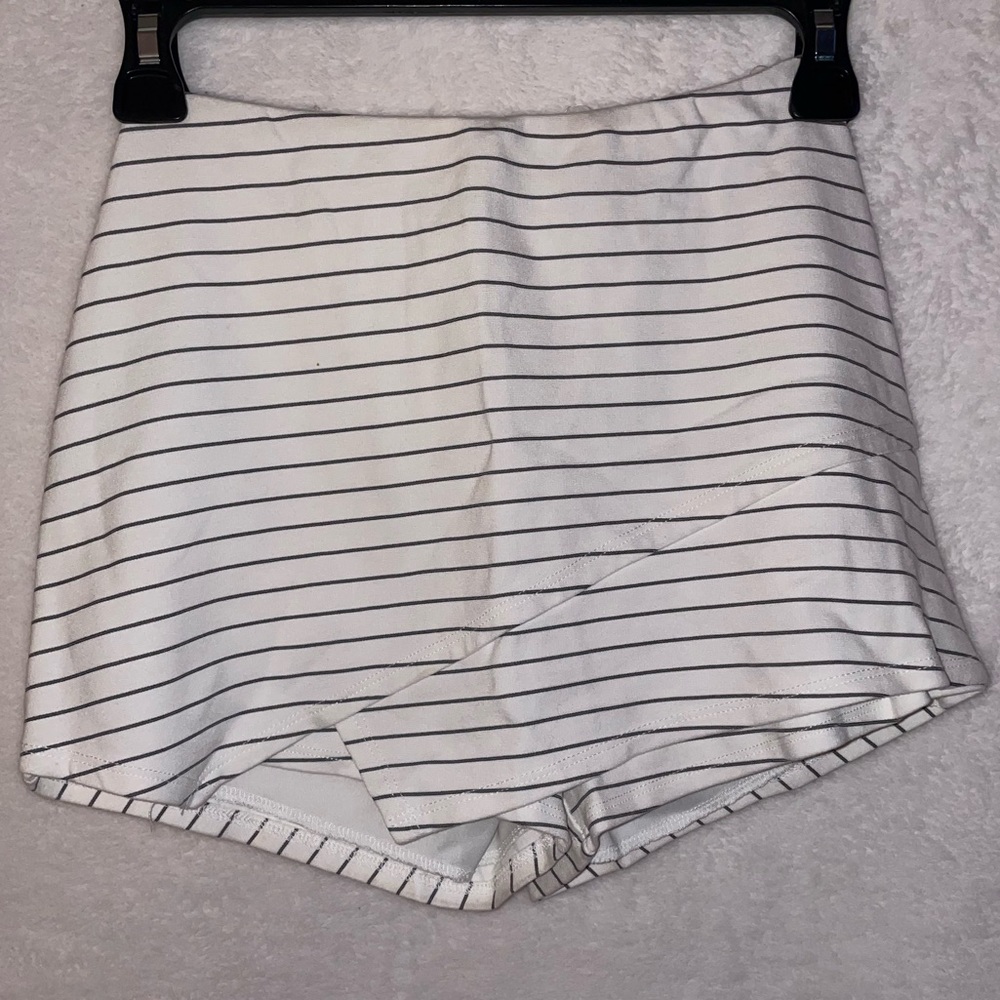 Lulus Striped Asymmetrical Envelope Skirt